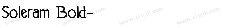 Soleram Bold字体转换
